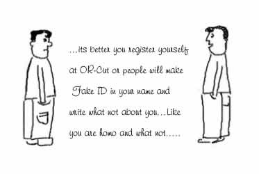 Fake IDs on Orkut,Orcut, Social Networking, humor, cartoons, brainstuck