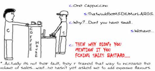 Medium or Large,Coffee,Marketing,sales,humor,funny