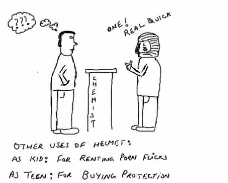 Other Uses of Helmet, Bike, insane, porn, webcomics 