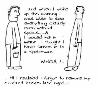 Spiderman Theory, Contact Lenses, Spectacles, Funny, Humor