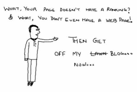Get off my Blog lawn,page ranking,webpage,blog linking