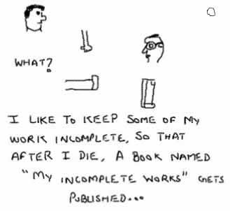 Incomplete Works,bestseller,incomplete art rare,insane,funny,toons