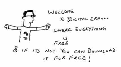 Digital era age,Data piracy,free downloads,illegal torrents p2p,funny,technology internet