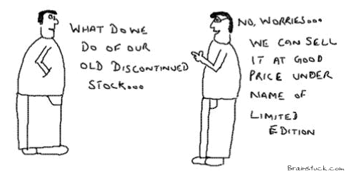Limited Edition,Old discontinued stock,Business Model,Marketing and Sales