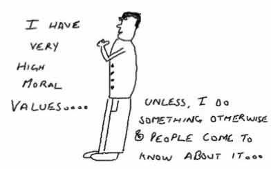 Moral Values,stupid insane cartoon comic,lifestyle,brain is stuck