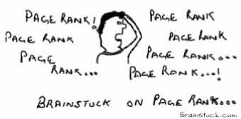Brain is stuck on Page Rank,brainstuck,blogs page rank traffic how to,insane humor