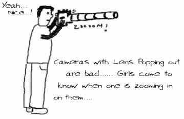Pop out cameras,digicams,cams,zoom lens pop out,funny,toons