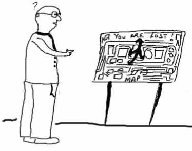 You are lost,maps,insane,stupid jokes,layouts,you are here,cartoons daily