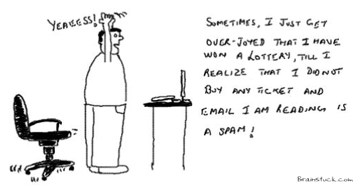 Lottery Spam, Win a Lottery Grand Prize fraud, spam, unsolicited emails