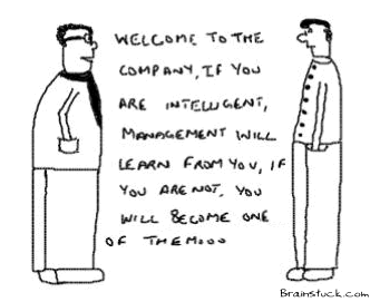 Management will learn,Unproductive poor leaders,Office,Managers,cartoons