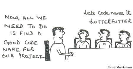 Code Name LutterFutte,Meaningless Codename, Secret Project