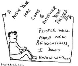 New Resolutions,New Year Cartoon,