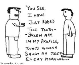 ToothBrush facebook app,Brush your teeth everymorning