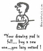 Cartoon Drawing pad is full,Insane,Funny,Humor,toons,webcomic, comics