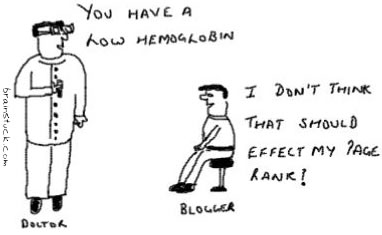 Hemoglobin and PR, I don't think low hemoglobin effects my page rank