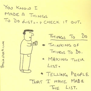 Things to do,Post its,cartoons,toons