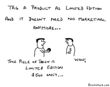 Limited edition trash,vintage or limited,marketing gimmick