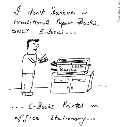 E-books printed on Office stationary, Personal Office use, Cartoon