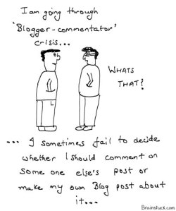 Blogger Commentator/Commenter crisis Blogging Commenting