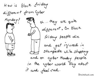black-friday-vs-cyber-monday Discount shopping and stampede