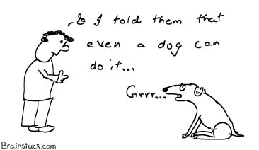 Even a dog can do that