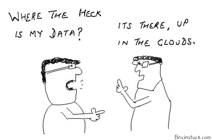 Cloud Computing and Storage - where is my data, Cartoons