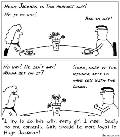 Sex,Virginity, Hugh Jack Man is gay, Bullshit, Cartoons