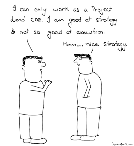 Strategy, Planning, Execution, Designation, Bullshit, Insane, Comics.  