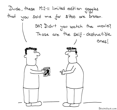 Limited Edition, Mission:Impossible II, Technology, Software, Marketing, Movies, Numbered edition, Gadgets, Gizmos, Brainstuck, Cartoons, Comics, Toons, Insane