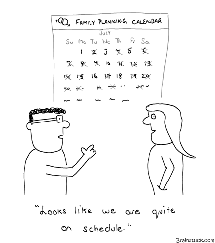 Family Planning, Schedule, Sex, Mating, Kids, Time table, Deadline, Bullshit, Insane, comics, cartoons, deadline